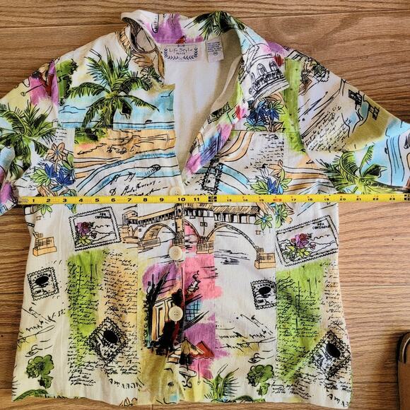 Life Style Petite Travel Inspired Vtg Cotton Jacket Sz PM - Picture 7 of 8